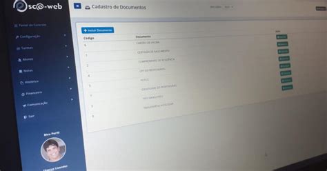 Cadastro De Documentos SCEWeb