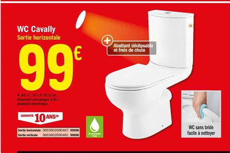 Promo Wc Cavally chez Brico Dépôt iCatalogue fr