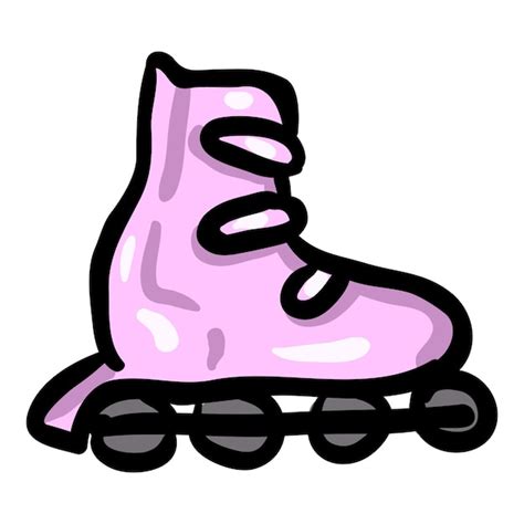 Premium Vector Roller Skates Hand Drawn Doodle Icon