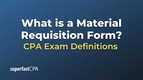 What is a Material Requisition Form?