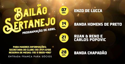 Baile Sertanejo Abril Not Cias Flamengo Futebol Clube