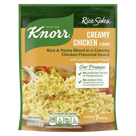 Knorr Rice Sides For A Tasty Rice Side Dish Creamy Chicken No Artificial Flavors