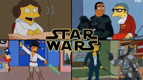 75 Referencias A Star Wars En Los Simpson Youtube