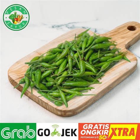 Jual SAYUR SEGAR CABE RAWIT HIJAU 100 GR 250 GR Shopee Indonesia