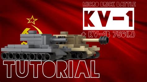 KV 1 And KV 1B 756 R WW2 Lego Battlin Bricks Micro Brick Battle