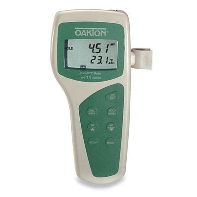 Oakton PH 11 Portable PH MV Meter With NIST Traceable Certificate Of