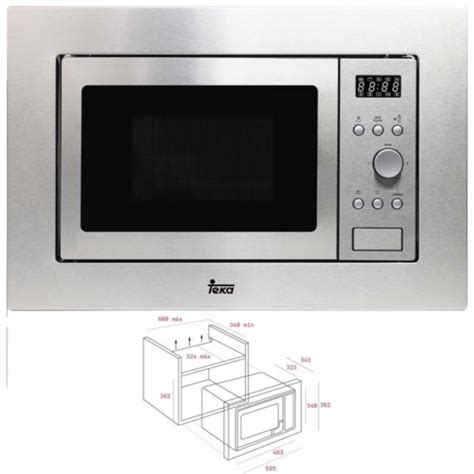 Microondas Litros Con Marco Integrable Inox Teka Mwe Fi