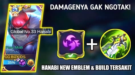 Hanabi New Emblem Build Tersakit Damagenya Gak Ngotak Top