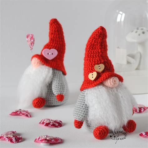 Free Crochet Valentine Gnome Pattern Dailyideas