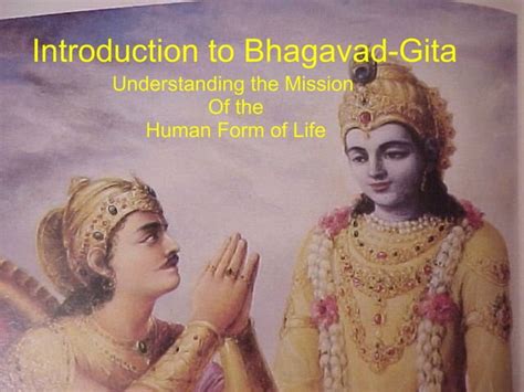 Introduction To Bhagavad Gita Ppt