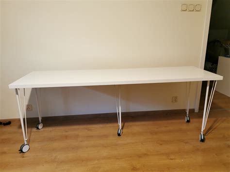 Biurko Ikea Linnmon 200x60 cm nogi Ikea Krille Gdańsk Wrzeszcz OLX pl