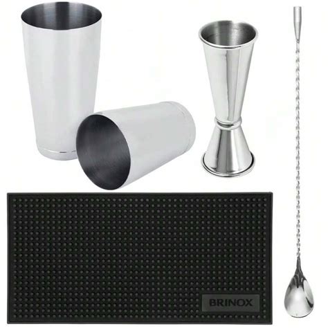 Conjunto para Caipirinha Barman Profissional 4 peças Brinox SHEIN