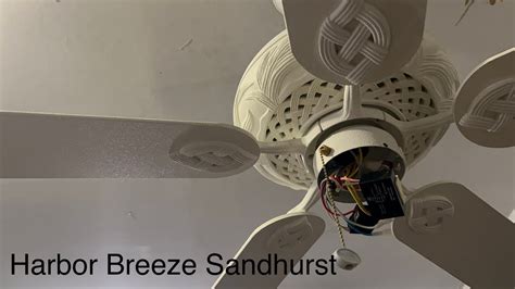 Harbor Breeze Sandhurst Ceiling Fan Youtube