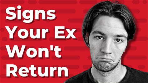 Signs Your Ex Is Not Coming Back Max Jancar Youtube