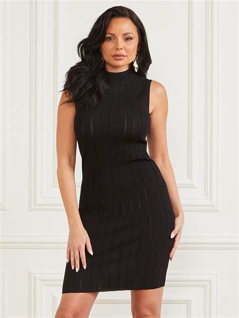 Zoe High Neck Sweater Dress Guess