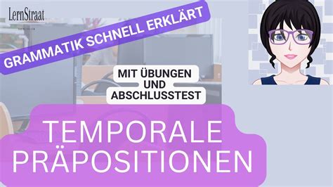 Temporale Präpositionen Grammatik Deutsch A1 C2 YouTube