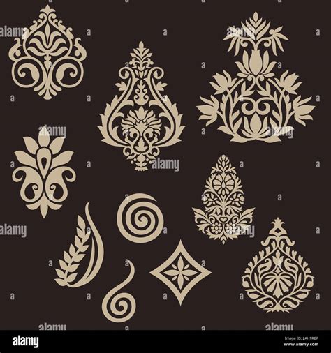 Indian traditional flower motif background Stock Photo - Alamy