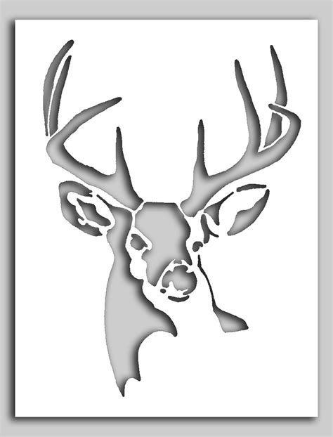 Whitetail Deer Head Outline Images And Photos Finder