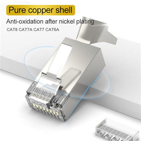 Xintylink Cat Cat Rj Connector Ethernet Cable Plug Rj Cat A Cat