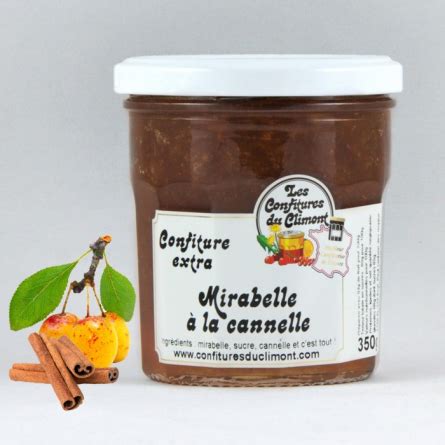 CONFITURE MIRABELLE CANNELLE Savourez Le Grand Est