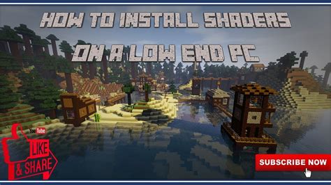 How to install shaders on a low end pc on tlauncher - YouTube