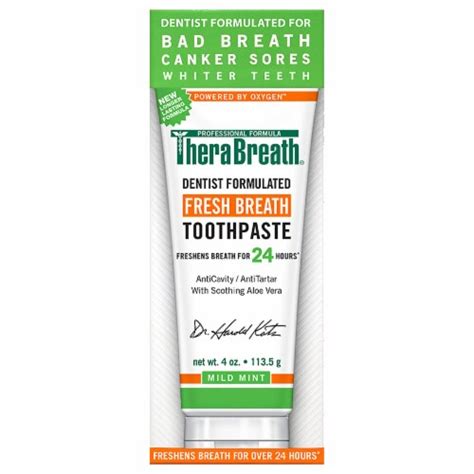 TheraBreath Mild Mint Fresh Breath Toothpaste, 4 oz - QFC