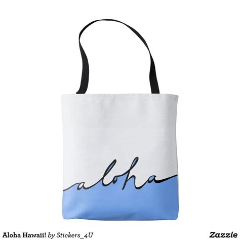 Aloha Hawaii Tote Bag Zazzle Tote Bag Bags Tote