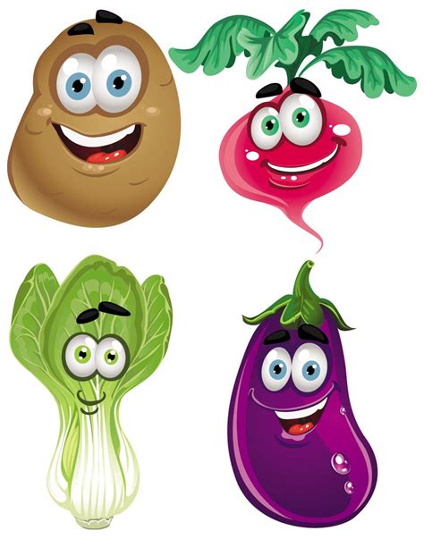 Vegetable Cartoon Image Vector Vegetable Cartoon Cartoon Images