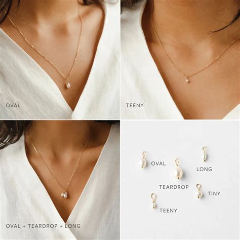 Emanco Stainless Steel Pcs Freshwater Pearl Necklace Diy Irregular