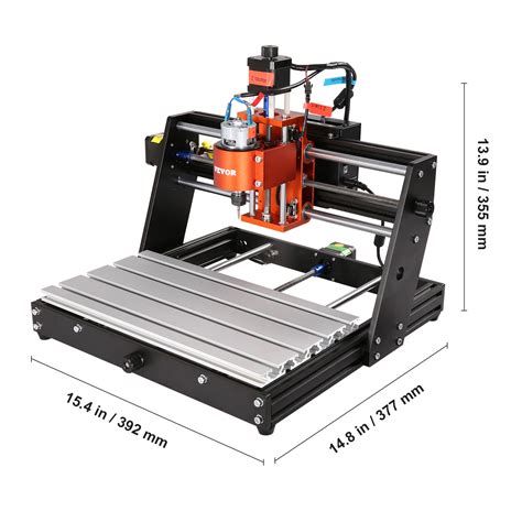 Vevor Cnc Router Machine 60w 3 Axis Grbl Control Wood Engraving Carving Milling Machine Kit