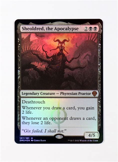 Sheoldred The Apocalypse Foil From Dominaria United DMU MTG Proxy