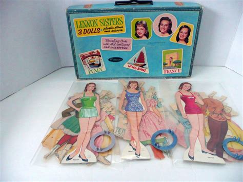 Original Lennon Sisters Paper Doll Sets In Containers Etsy