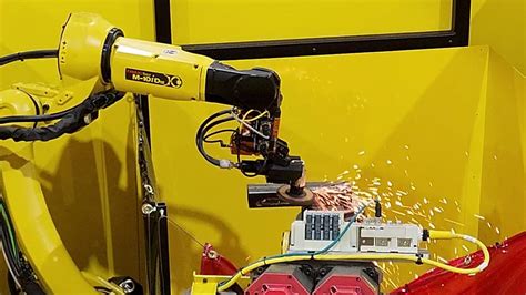 Weldbot Turn Key Robotic Grinding System Utilizing Atis Compliant