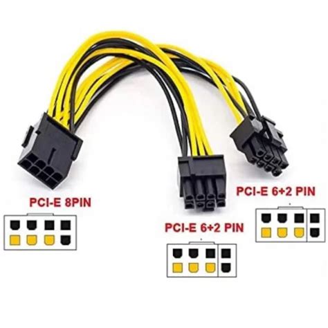 8 To Dual 8 Pin Cable Pcie 8 Pin To Dual Cable Power Buy Now