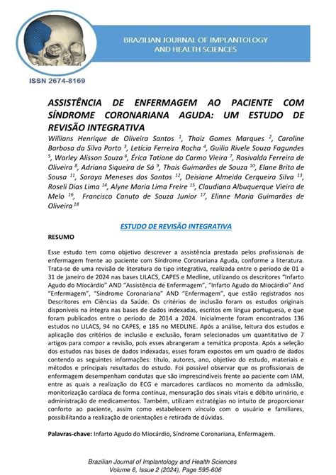 PDF ASSISTÊNCIA DE ENFERMAGEM AO PACIENTE SÍNDROME CORONARIANA