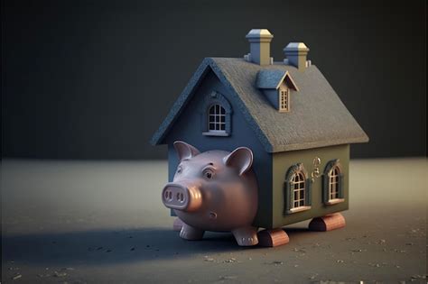 Premium Photo Piggy Bank And House