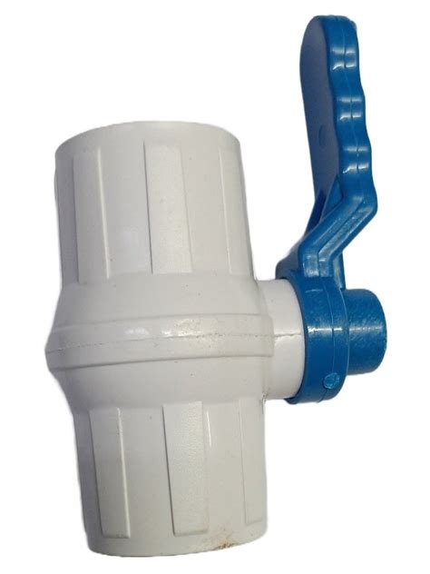 White And Dark Blue 1Inch Upvc Ball Valve Port Size 2mm At Rs 20