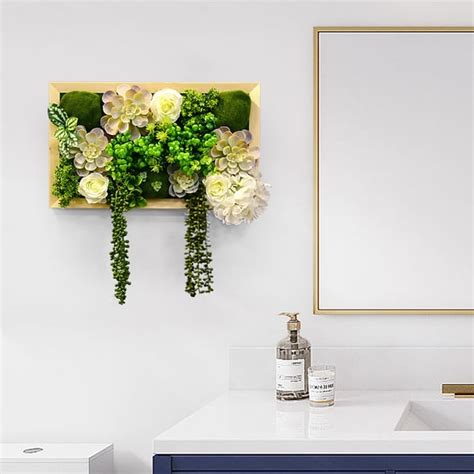 Fake Plants Wall Planter Framed Art Home Decor Random Delivery in Two ...