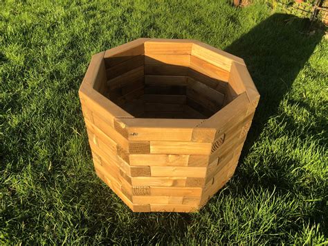 Octagonal Wooden Planter Pretty Planter