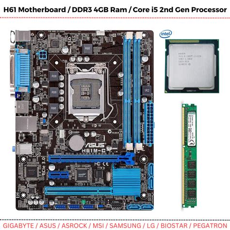 Core I5 2nd Gen Combo Pack H61 2nd Gen Motherboard I5 2nd Gen