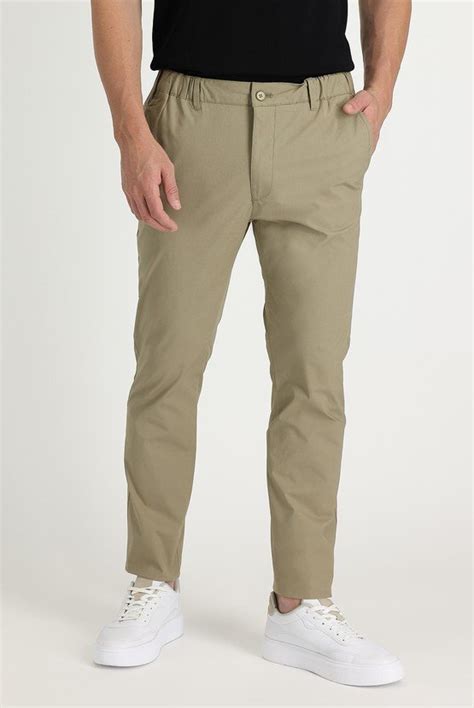 Orta Vizon Slim Fit Dar Kesim Likral Kanvas Chino Pantolon