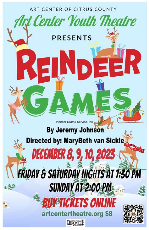 Art Center Youth Theatre Presents: Reindeer Games – ART CENTER OF CITRUS COUNTY