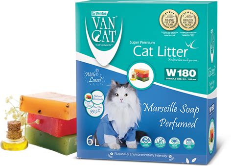 Van Cat Arena Aglomerante Perfumada con Jabón de Marsella para Gatos