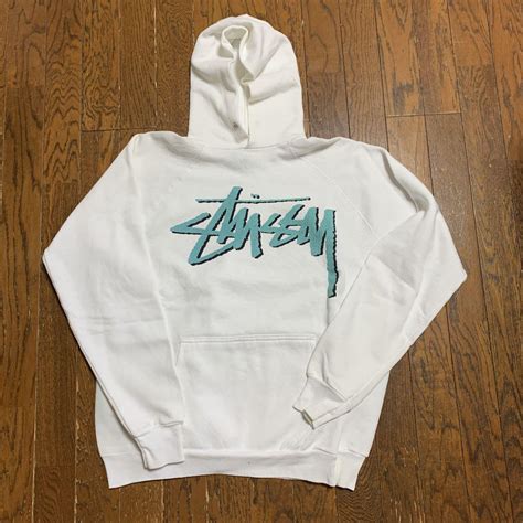 44％割引グレイ系m最大15offクーポン 【状態良好】stÜssy ステューシー パーカー ビックロゴ Mサイズ パーカー トップス