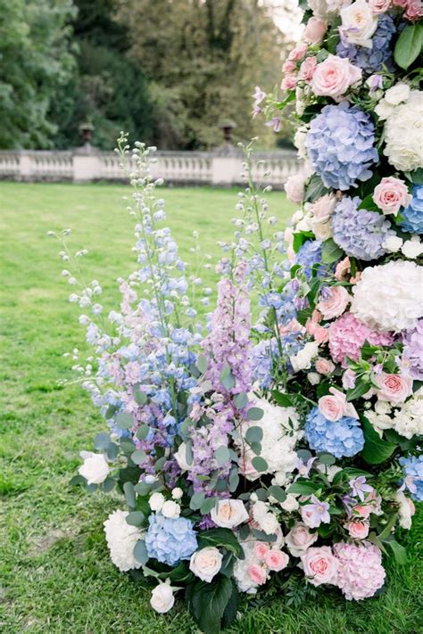 A Pastel And Floral Explosion Of Pretty At A French Chateau Blue