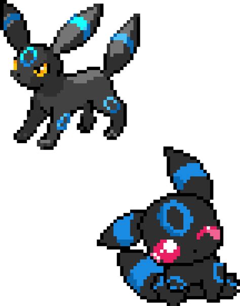 Download Shiny Pixel Eeveelutions Umbreon Espeon