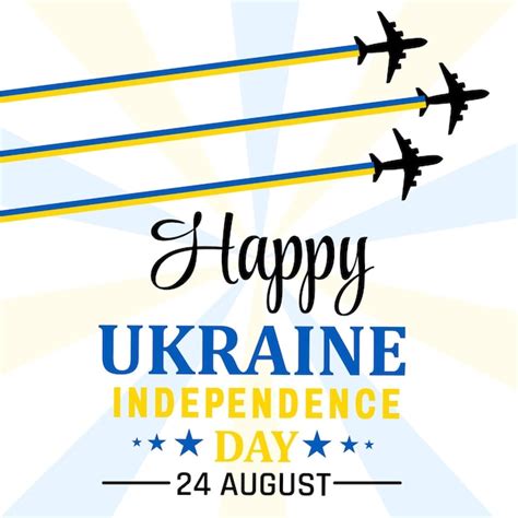 Premium Vector Celebration Happy Ukraine Independence Day Template