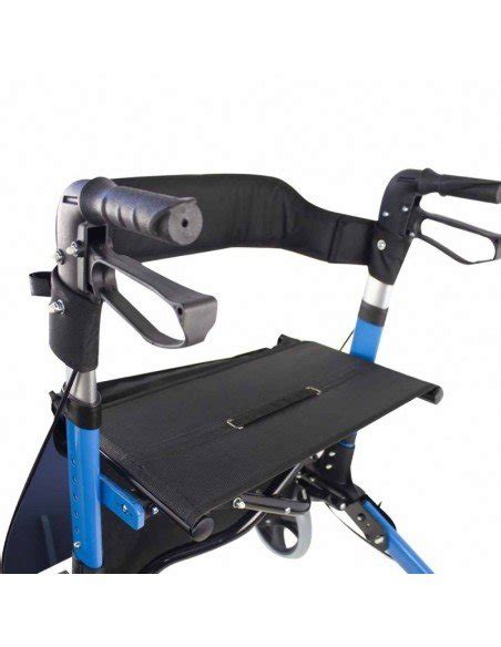 Mobiclinic Trajano Andador Deluxe Aluminio Plegable Frenos Asiento Con