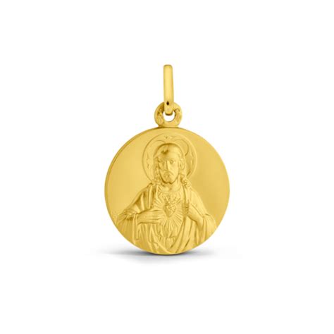 Médaille Scapulaire du Mont Carmel 18 mm en Or Sanctis