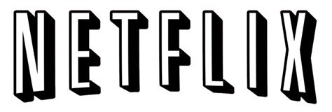 Netflix Logo PNG - Black and White